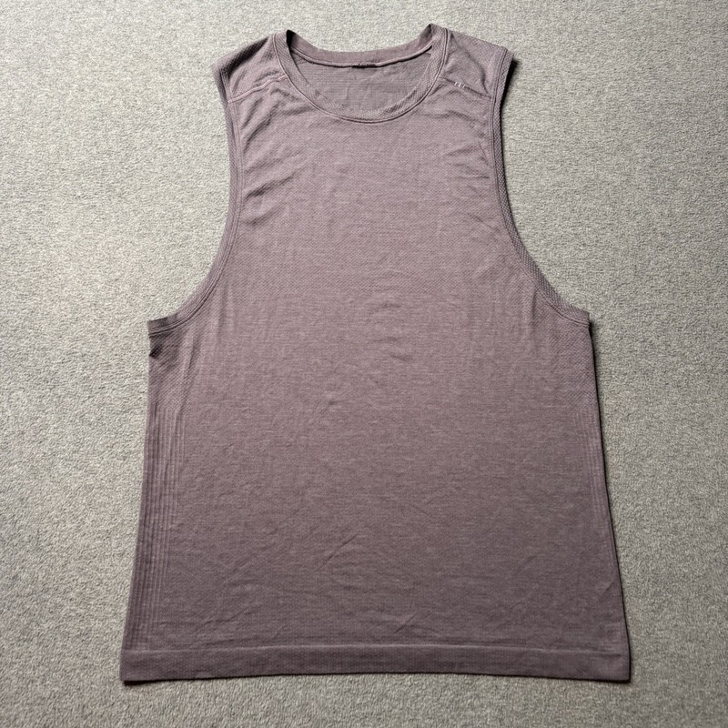 Lululemon Tank Top Mens Small Purple Performance Athleisure Stretch Gym Workout gallery