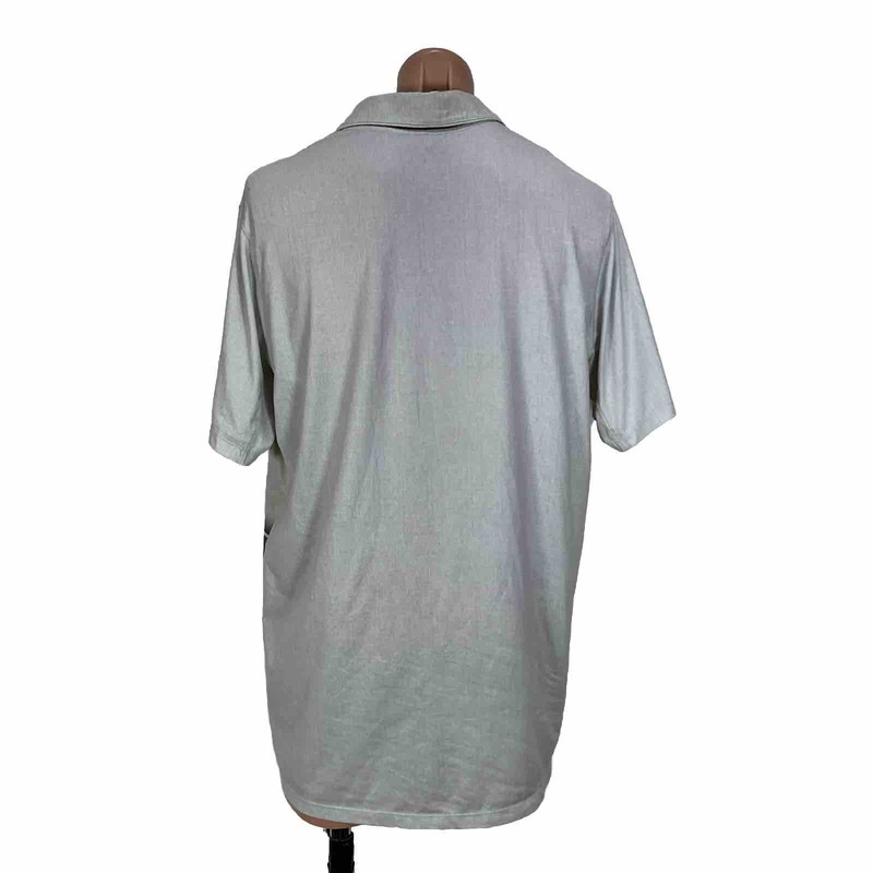 Nike Golf Polo Shirt Mens XL Neon Yellow Gray Dri-Fit Standard Fit Performance gallery