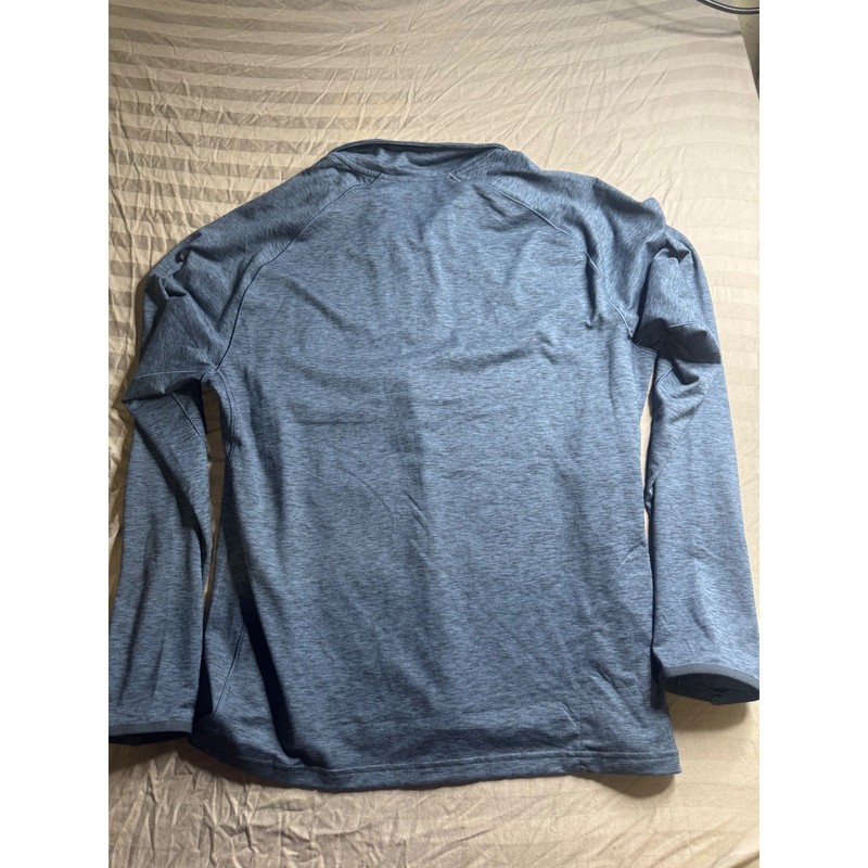 VRST Mens Quarter Zip Pullover Blue Heather Athletic Training Top Large RN104141 gallery