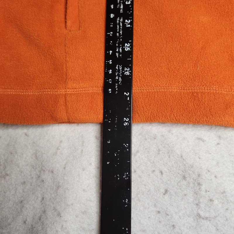 Saddlebred Mens Fleece Pullover Sz L Orange 1/4 Zip Mock Neck Long Sleeve gallery
