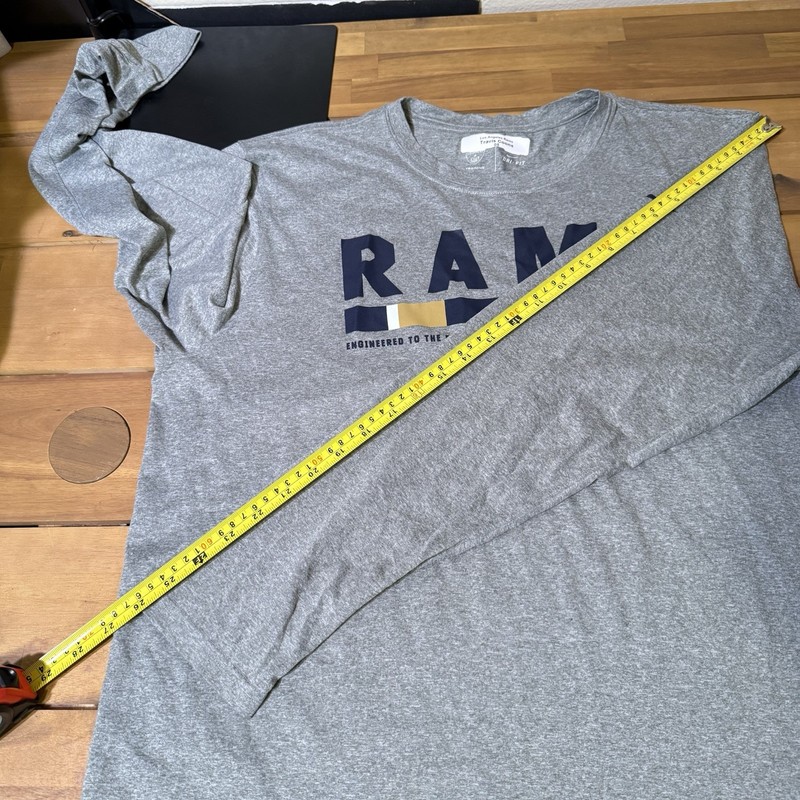 Nike Dri Fit Long Sleeve XL Travis Coons LA Rams Practice On Field Gray 2017 gallery