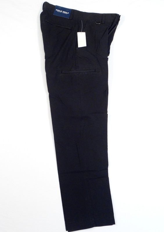 Polo Golf Ralph Lauren Black Flat Front Pants Mens NWT gallery