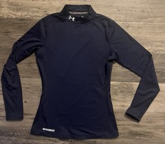 Under Armour Cold Gear Fitted Blue Long Sleeve Shirt Men’s Medium