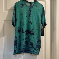 NWT Lululemon Metal Vent Tech T 2.0 Disconnect Marble Dye Emerald Ice NavySZ : M