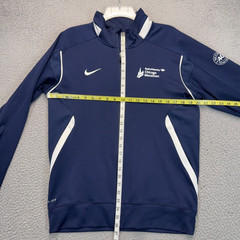 Chicago Marathon Track Jacket Mens Small Blue 1/4 Zip Nike DriFit Race Running