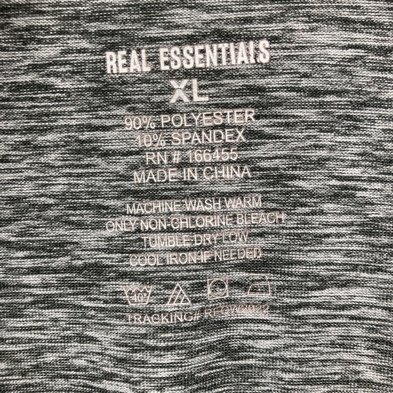 Real Essentials Tops Men's XL Lot of 2 Gray/Red 1/4 Zip Long Sleeve Lightweight gallery