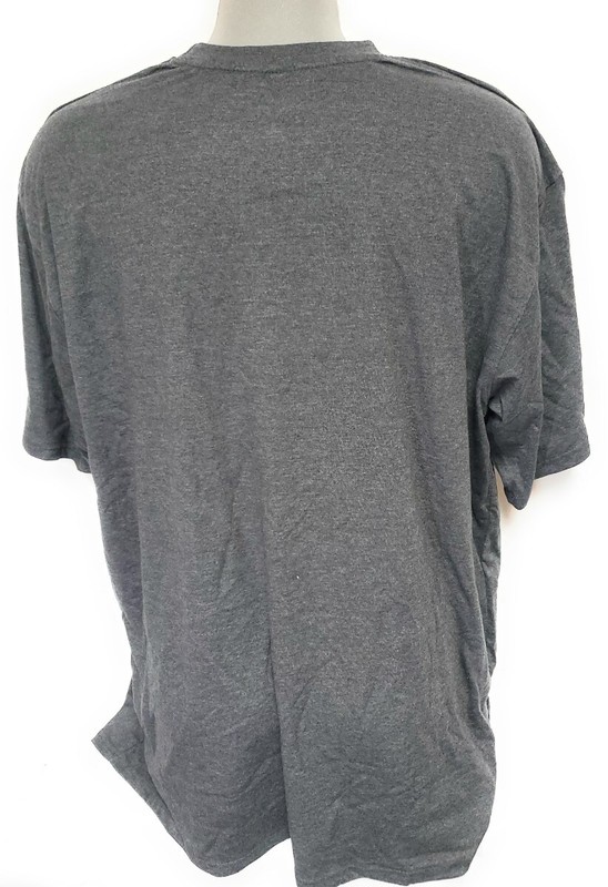 Pack of Three (3) Mens Charcoal Grey Big & Tall Blank Short Sleeve Tee T-Shirt gallery