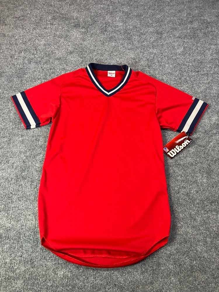 Wilson Mens Medium Vintage Baseball Jersey 90s USA Made Deadstock Core NWT Retro