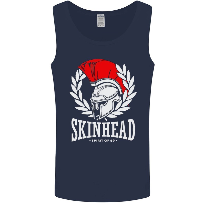 Skinhead Roman Trojan Helmet Punk Music Mens Vest Tank Top gallery