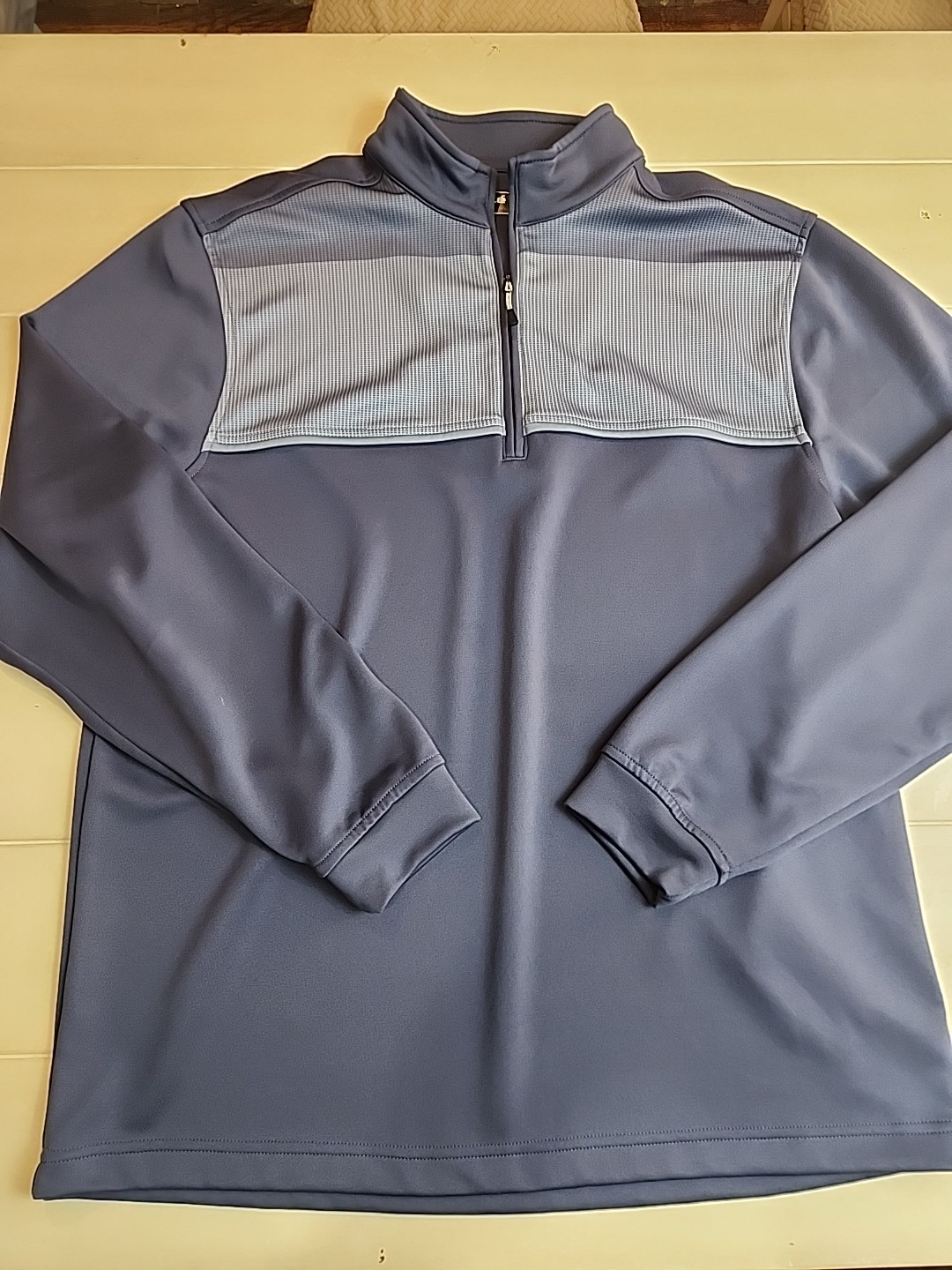 Bolle Adult Large Blue Golf Performance Quarter Zip Pullover Men's gallery