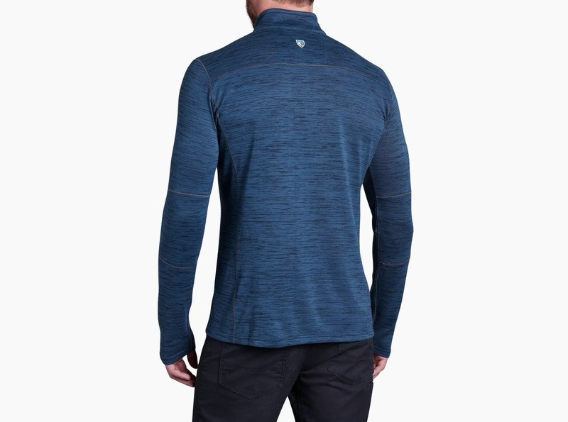 Kuhl Men’s Alloy 1/4 Zip Pullover Long-Sleeve Top Blue XXL Lightweight Knit gallery