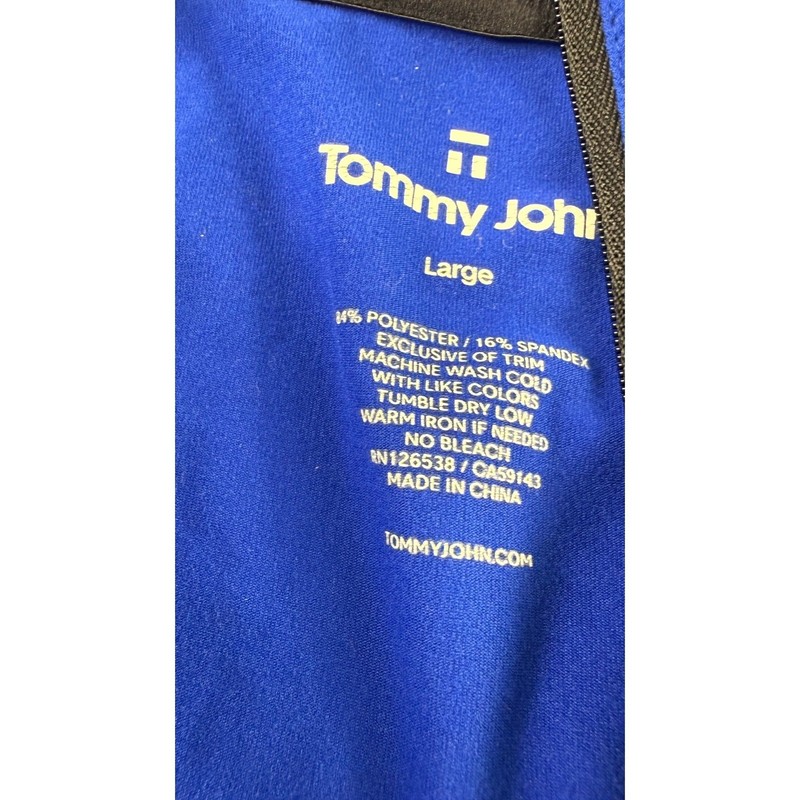 Tommy John Men's Performance Tech Quarter Zip Pullover Blue Size Large Thumbhole gallery