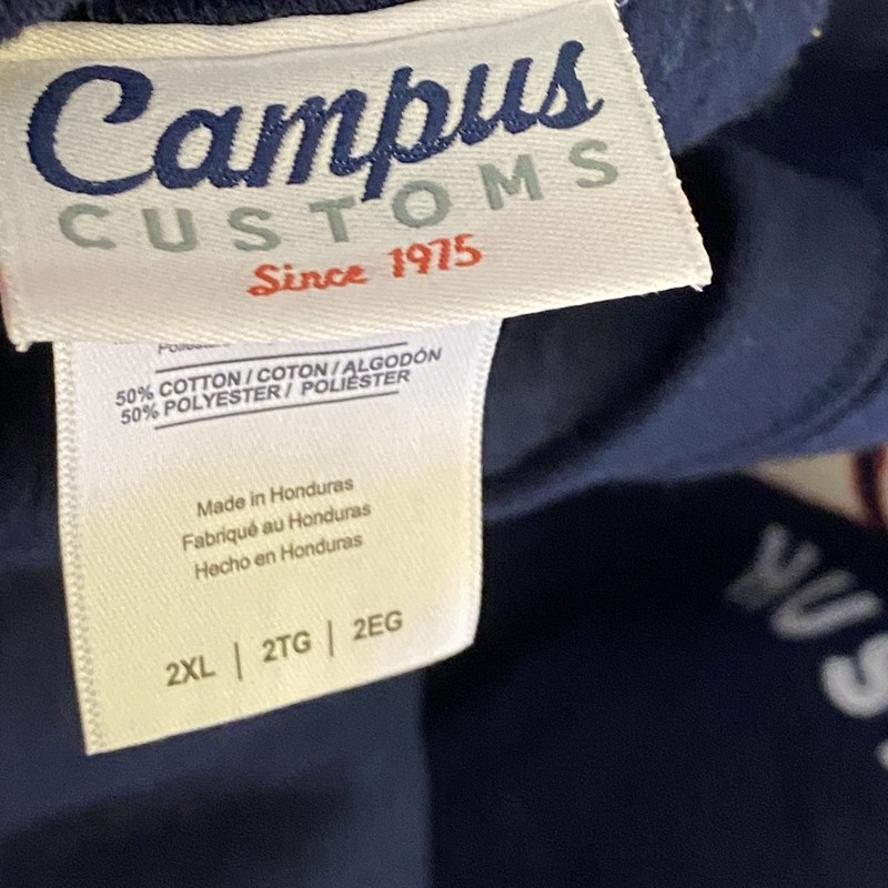 Uconn Huskies Campus Customs Sweatshirt Men 2XL XXL Blue NCAA College Basketball gallery