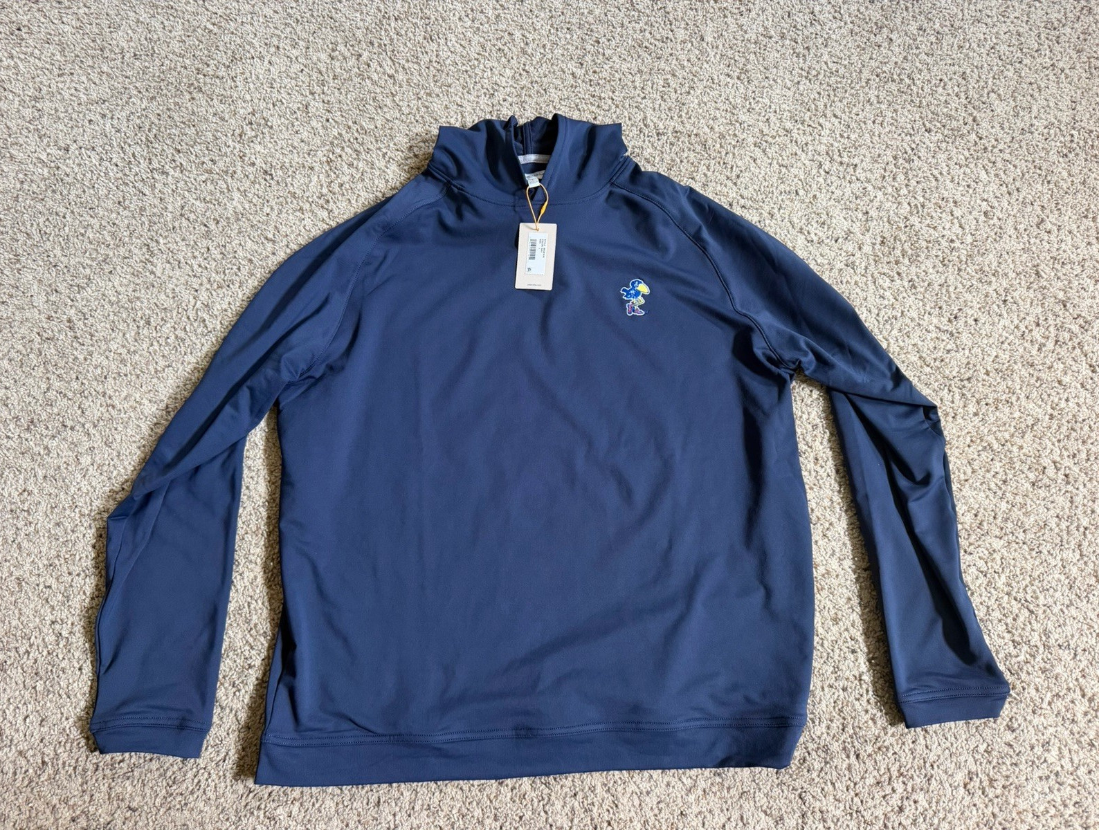 Peter Millar Hoodie | Kansas Jayhawks | Size L | Navy gallery