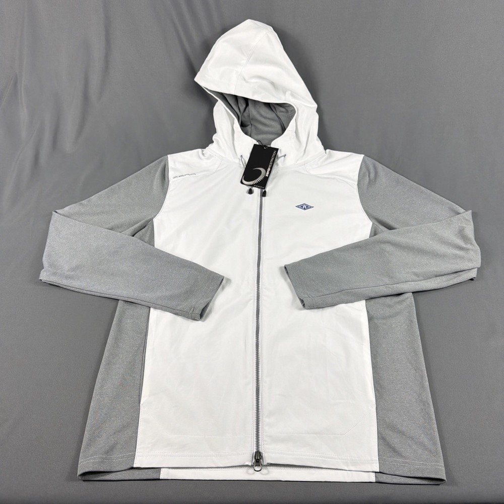 Zero Restriction Golf Jacket Hoodie The Champ Medium White Polyester MSRP $235