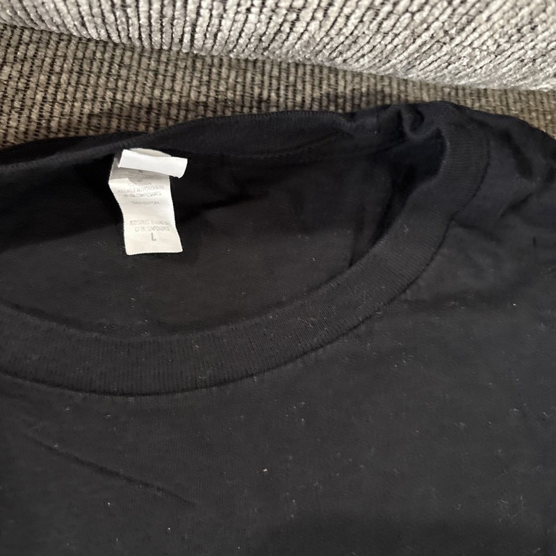 Barstool Sports Canvas Shirt Mens L Black Barstool vs Everybody Pirate Dog Rare gallery