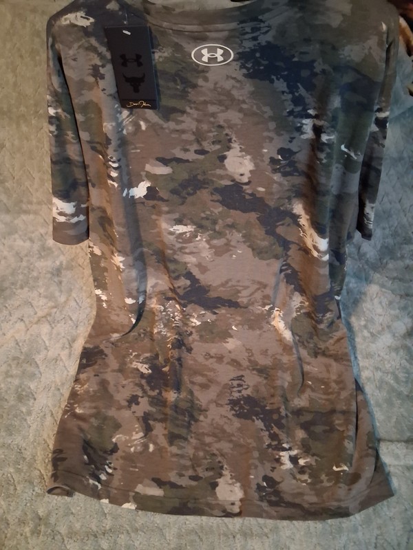 Under Armour Project Rock Men’s 3XLT Camo Crew Neck Short Sleeve Stretch Tee gallery