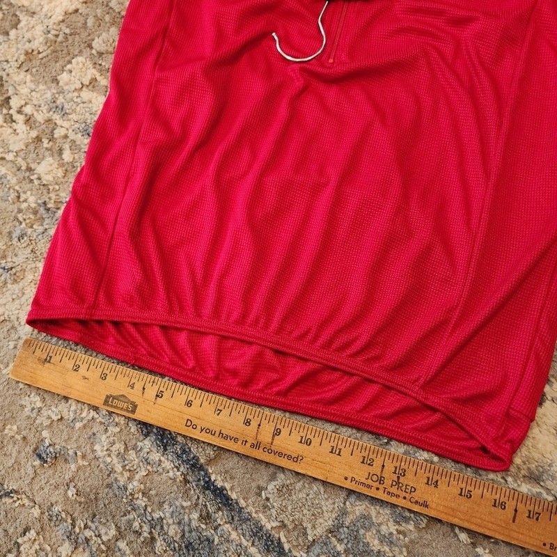 Performance Bike Size Large 1/2 Zip Red Cycling Jersey gallery