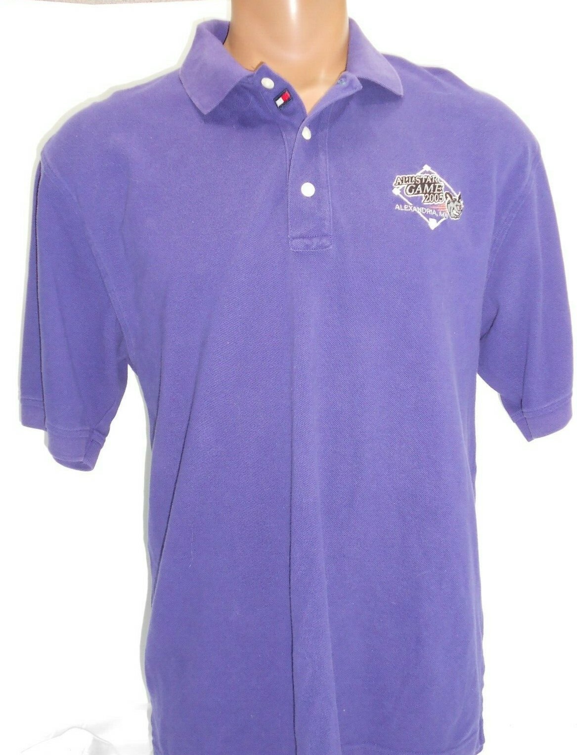 Tommy Hilfiger 2005 Collegiate All Star Game Purple Polo Shirt Men's Size L gallery