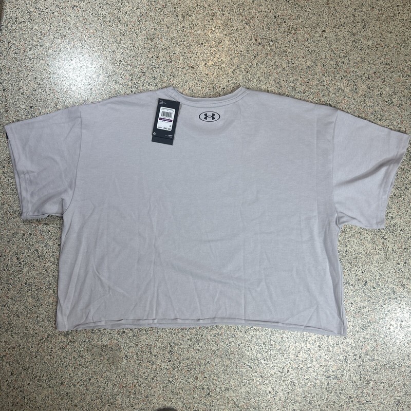 Under Armour Project Rock Men's T-Shirt 2XL Heavyweight Training Cutoff Gym Gray gallery