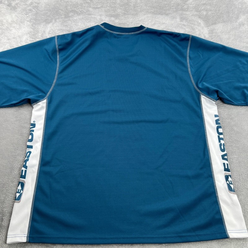 Easton Performance Mesh Baseball Shirt 2XL Blue Men Short Sleeve Athletic Jersey gallery