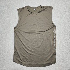ASRV Men’s Medium Performance Gym Olive Stretch Sleeveless Tank Shirt DSG-0757