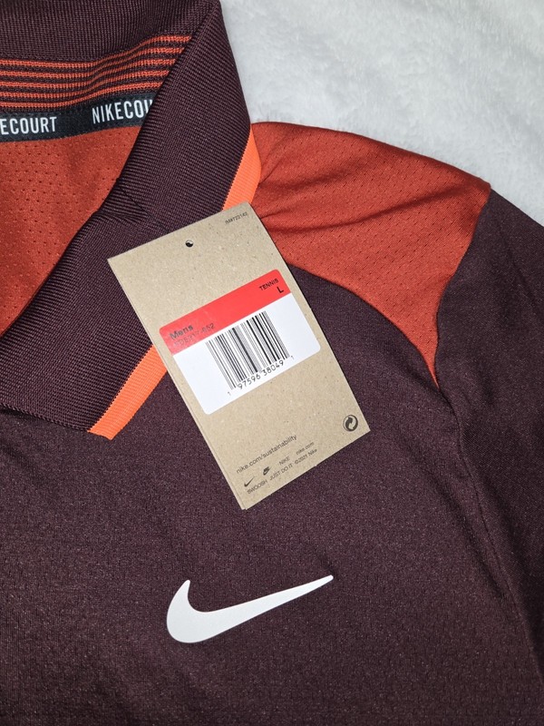 Nike Court Advantage Dri-fit Tennis Polo Shirt Men Large gallery