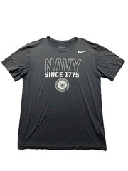 Nike Dri-Fit US Navy 1775 Legend Gray Athletic T Shirt Men’s Size M