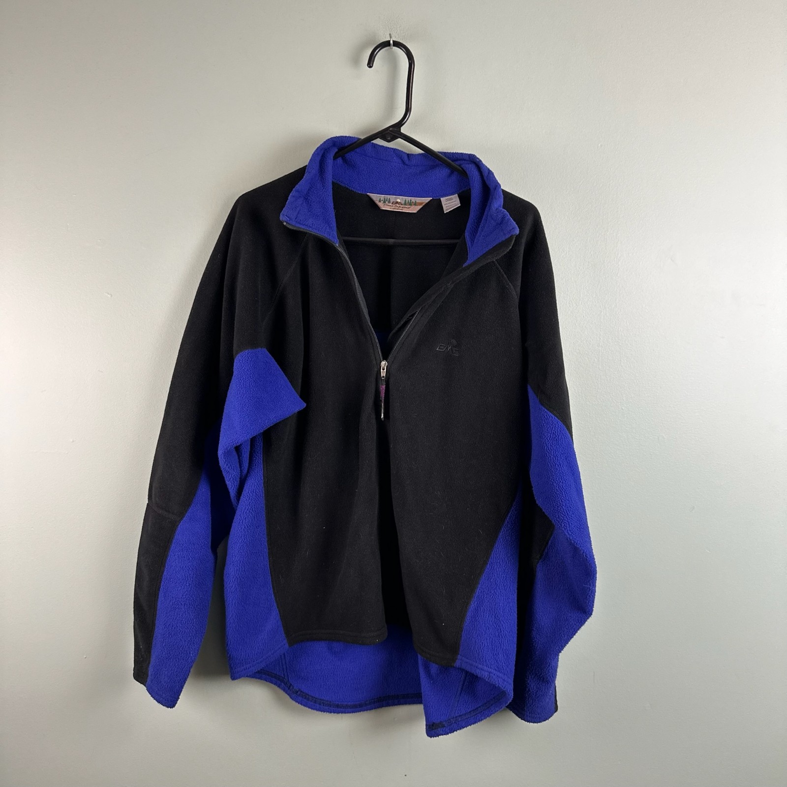 Eastern Mountain Sports Mens Large Blue 1/4 Zip Pullover Jacket Fleece EMS gallery