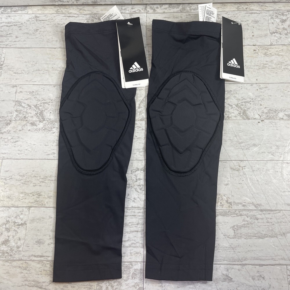 NWT Adidas Techfit Padded Compression Arm Elbow Sleeve Black Set Of 2 Large Tall