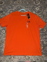 Under Armour HeatGear Men’s Loose Fit Crew Neck T-Shirt Orange 2XL