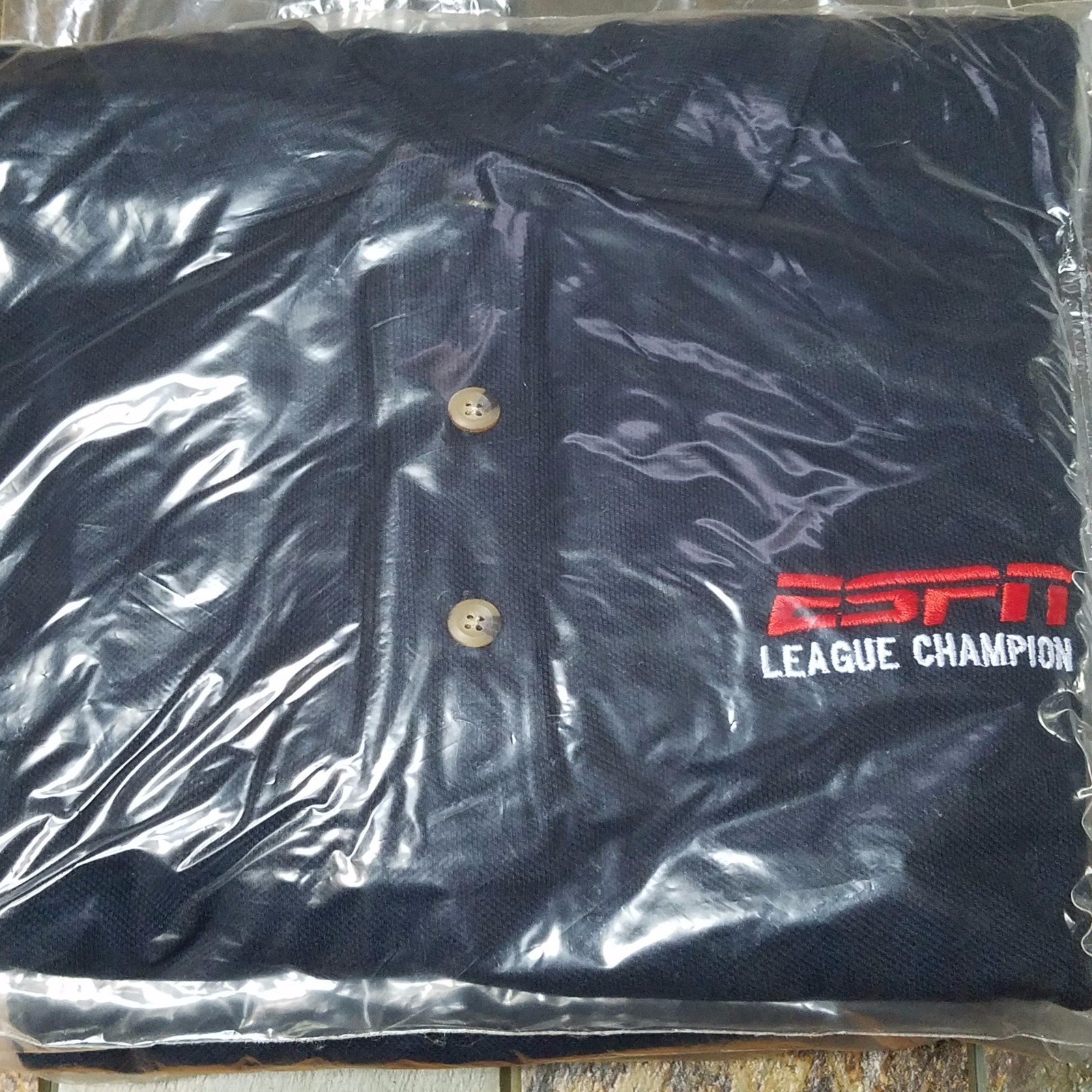 ESPN - League Champion - Fantasy League Polo Shirt - New In Plastic - Mens XL gallery