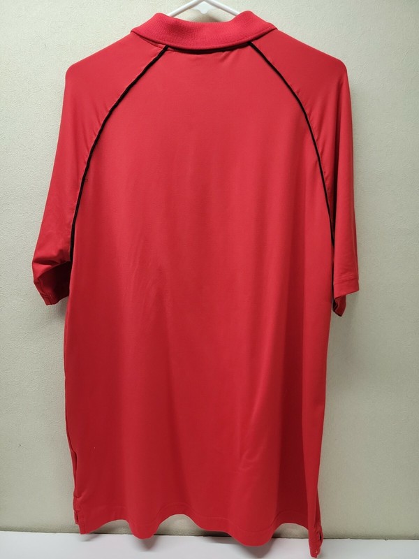 STORMTECH Mens Red Large Activewear Polo Shirt Short Sleeve Collar Side Slit gallery