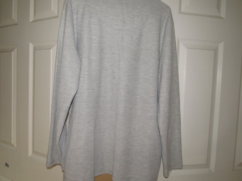 TOMMY BAHAMA Men's Large Gray Pullover Shirt Lightweight Sweatshirt Logo Long Sl gallery