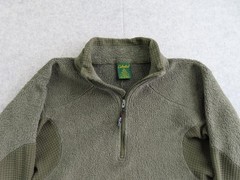 Cabela’s Pullover Mens Medium Green Polartec Fleece 1/4 Zip Made USA Hunting