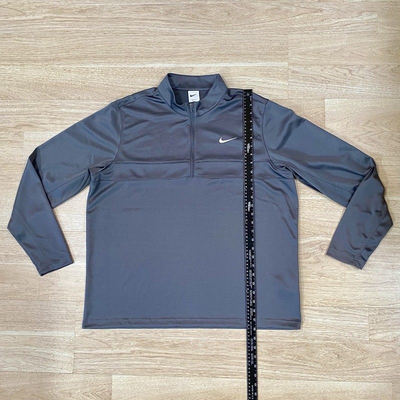 Nike Pullover Men’s XL Gray 1/4 Zip Golf Shirt Jacket Long Sleeve Training Top gallery