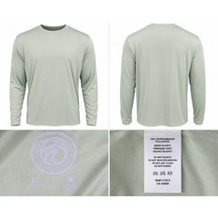 Vapor Apparel UPF 50+ Performance Long Sleeve Shirt Men XL Green Fishing Outdoor