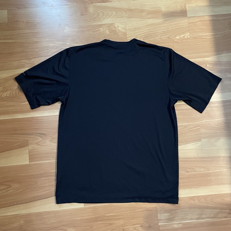 Adidas athletic workout Crew Neck Logo Short Sleeve Tee Shirt Size Large gallery