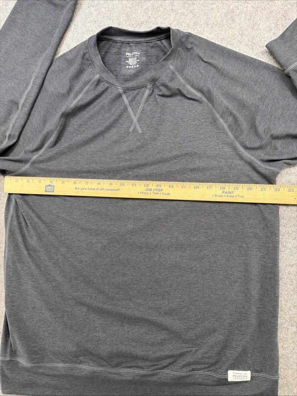 Peloton Tech Mesh Long Sleeve Training Shirt Mens L Stretch Gray Performance gallery