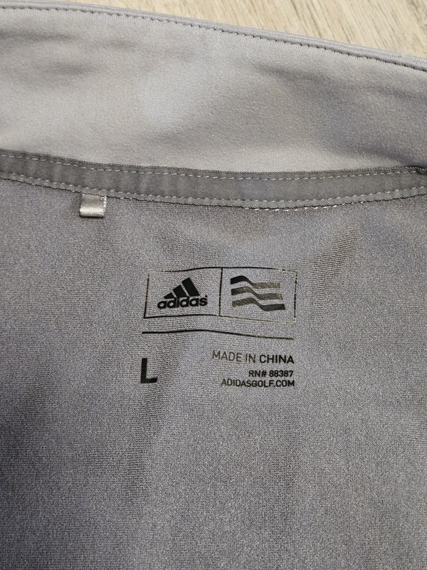 Adidas 1/4 Zip Pullover Gray Men's Large "The Highlands" Golf Performance Jacket gallery