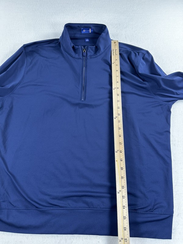Stitch Golf Mens XL Quarter Zip Performance Pullover Blue North Ridge CC NRCC gallery