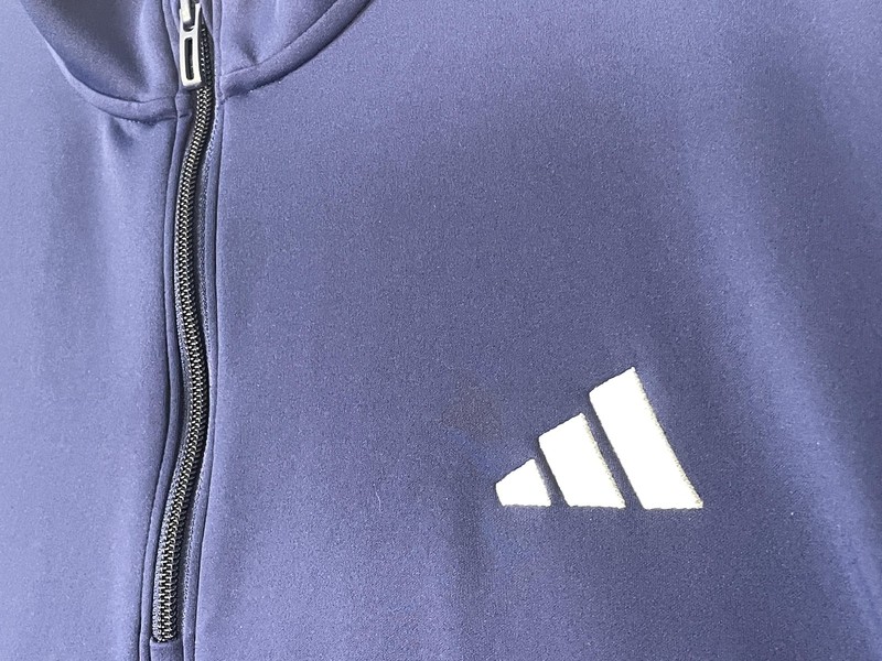 Adidas Pullover Mens XL Blue 1/4 Zip Long Sleeve Athletic Training Top JY6597 gallery