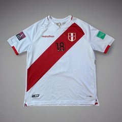 Peru National Team Marathon Jersey Andre Carrillo #18 FPF Soccer Football FIFA
