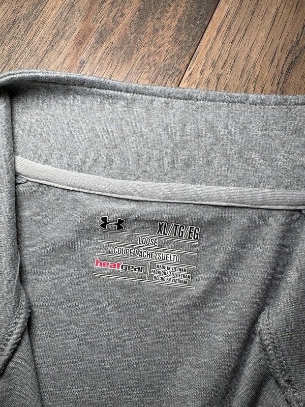 Under Armour UA Tech 1/2 Zip Long Sleeve Carbon Heather Gray/black Xl gallery