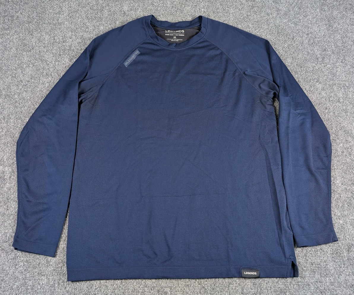 Legends Dash Long Sleeve Shirt Mens Medium Navy Blue Performance Athletic gallery
