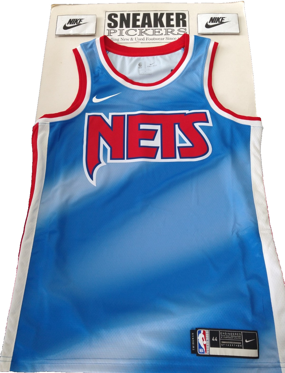 Nike NBA HWC Nights Edition Blank Jersey - Nets - CQ4254 402 - Size: M (44) NWT gallery