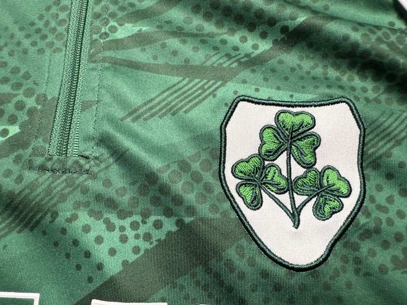 Lansdowne Ireland Shirt Mens Medium Green Quarter Zip Athletic Pullover DryLans gallery