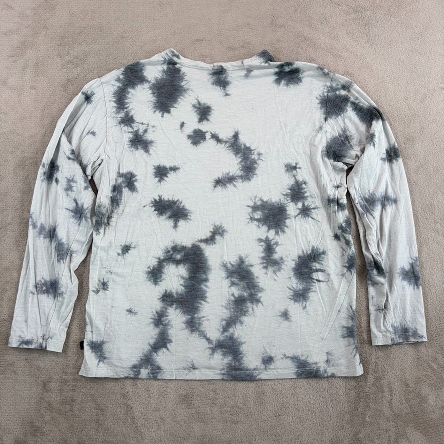 Lululemon Lab Merino Wool Blend Crew Shirt Vapor Asphalt Grey Graphite Tie Dye gallery