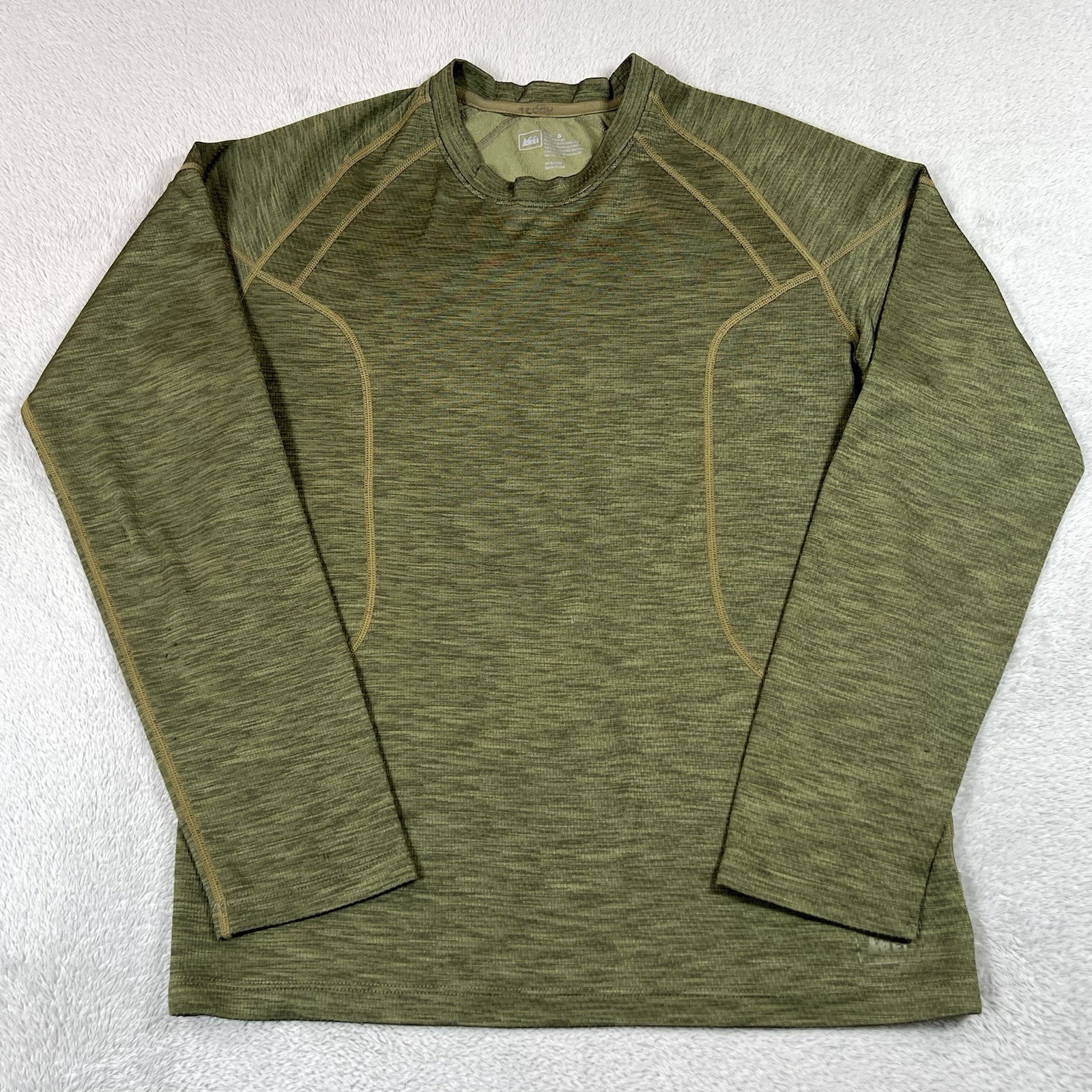 Vintage REI Base Layer Mens Small Green Hiking Climbing Outdoor Made in USA gallery