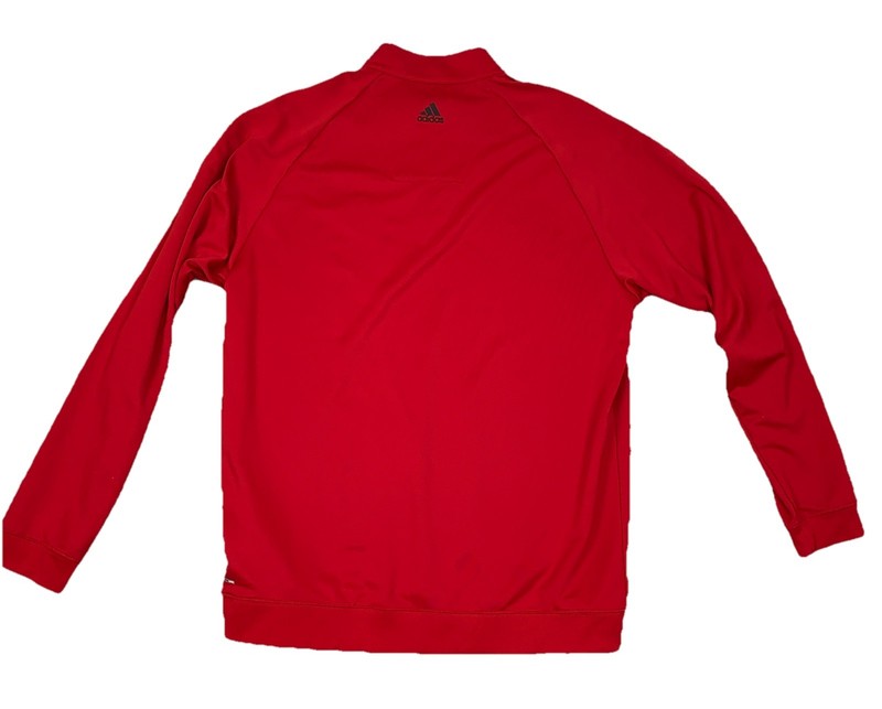 Adidas OU Oklahoma Sooners 1/4 Zip Men's M Red Pullover Golf Climalite gallery